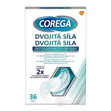 COREGA Dvojitá sila čistiace tablety 1x36 ks obrázok