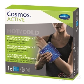 Cosmos ACTIVE Opakovane použiteľný gélový vankúšik hot/cold (13x14 cm) 1x1 ks obrázok