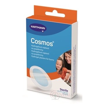 COSMOS Burns hydrogelové náplasti na popáleniny, sterilné (43 x 68 mm) 1x8 ks obrázok