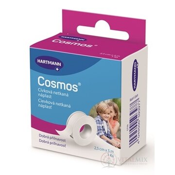 COSMOS Cievková jemná (POR) náplasť fixačná z netkaného textilu (2,5cmx5m) 1x1 ks obrázok