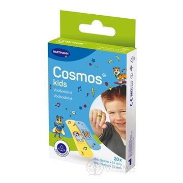 Cosmos Kids vodeodolná detská náplasť na rany, 2 veľkosti (inov.2025) 1x20 ks obrázok