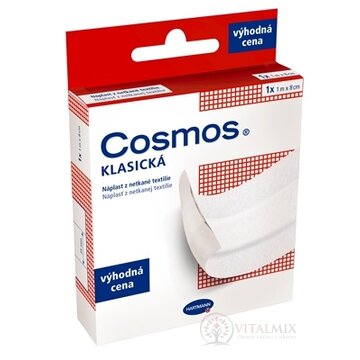 COSMOS KLASICKÁ Náplasť z netkanej textílie 1m x 8cm, biela, výhodná cena, 1x1 ks obrázok