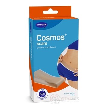 Cosmos scars silikónová náplasť na jazvy (4 x 30 cm), s UV faktorom 50+, 1x1 ks obrázok