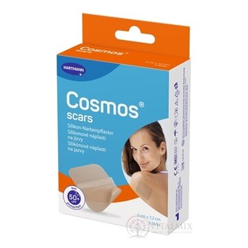 Cosmos scars silikónová náplasť na jazvy (5 x 7,2 cm), s UV faktorom 50+, 1x5 ks obrázok