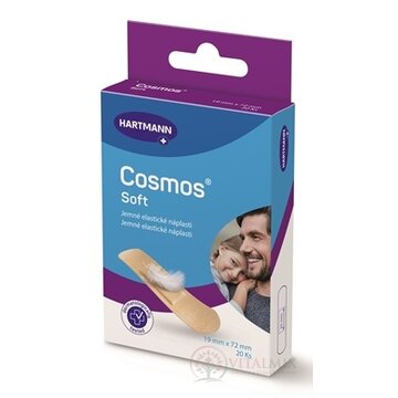 COSMOS Soft náplasť na rany z netkanej textílie, pre citlivú pokožku (19x72 mm) 1x20 ks obrázok