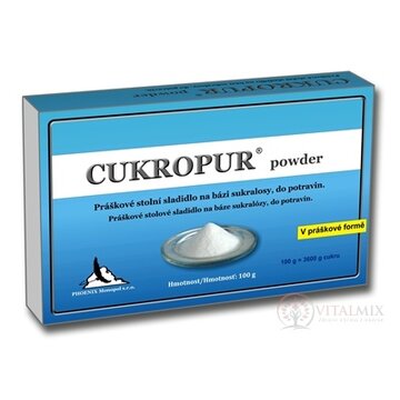 CUKROPUR Powder práškové stolové sladidlo 1x100 g obrázok