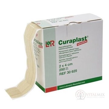 CURAPLAST SENSITIVE poinjekčná náplasť (rolka 250 ks) 1x1 ks obrázok