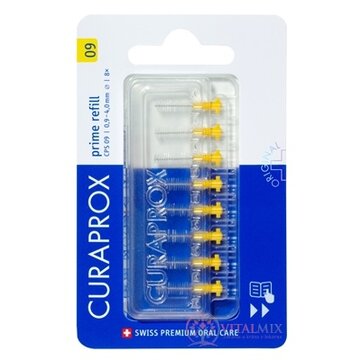 CURAPROX CPS 09 prime refill žltá medzizubné kefky bez držiaka 1x8 ks obrázok