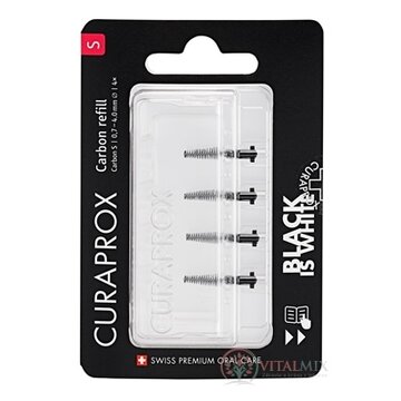 CURAPROX CPS Black Is White medzizubné kefky bez držiaka, veľkosť S 1x4 ks obrázok