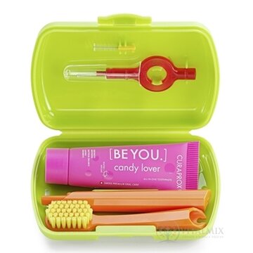 CURAPROX Travel set zelený (1x zubná kefka, 2x medzizubná kefka CPS, 1x zubná pasta 10 ml) 1x1 set obrázok