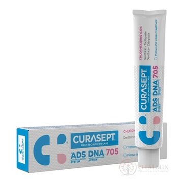 CURASEPT ADS DNA 705 zubná pasta s chlórhexidínom 0,05% 1x75 ml obrázok
