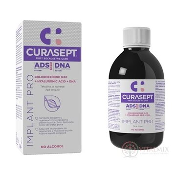 CURASEPT ADS DNA IMPLANT PRO ústna voda s chlórhexidínom 0,20 % +  kyselina hyalurónová 1x200 ml obrázok
