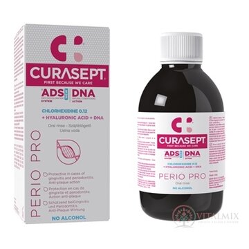 CURASEPT ADS DNA PERIO PRO ústna voda s chlórhexidínom 0,12 % +  kyselina hyalurónová 1x200 ml obrázok