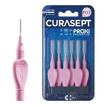 CURASEPT PROXI PREVENTION P07 Ružové medzizubné kefky 1x6 ks obrázok