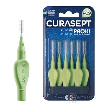 CURASEPT PROXI PREVENTION P09 Zelené medzizubné kefky 1x6 ks obrázok