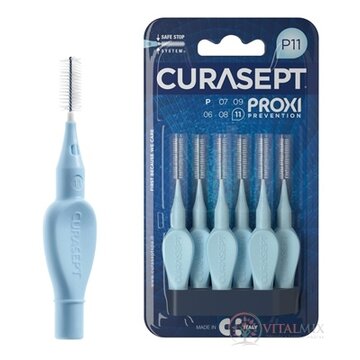 CURASEPT PROXI PREVENTION P11 Modré medzizubné kefky 1x6 ks obrázok