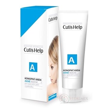 CutisHelp AKNÉ konopný krém nočný pri akné 1x30 ml obrázok