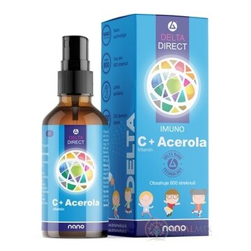 DELTA DIRECT KIDS Vitamín C + Acerola sprej, nano (200 denných dávok) 1x100 ml obrázok