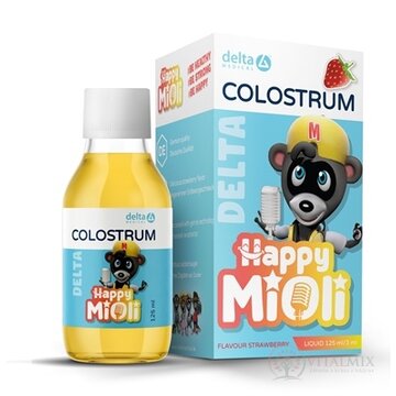 DELTA MiOli COLOSTRUM tekuté s jahodovou príchuťou 1x125 ml obrázok