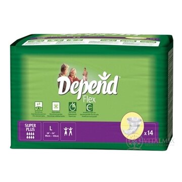 DEPEND Flex SUPER PLUS LARGE plienkové nohavičky 1x14 ks obrázok