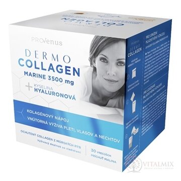 DermoCollagen Marine 3500 mg ProVenus prášok vo vrecúškach s malinovou príchuťou 1x30 ks obrázok