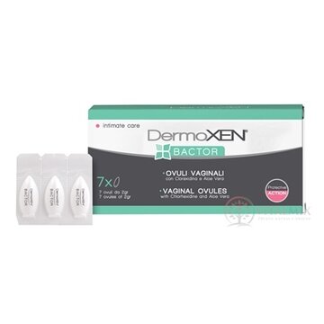 DermoXEN BACTOR vaginálne globule 1x7 ks obrázok