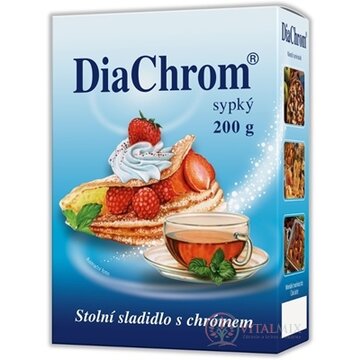 DiaChrom sypký nízkokalorické sladidlo prášok 1x200 g obrázok