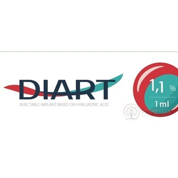 DIART 1,1 % Implantát na báze HA 11 mg/1 ml v predplnenej injekčnej striekačke, na náhradu synoviálnej tekutiny 1x1 ml obrázok