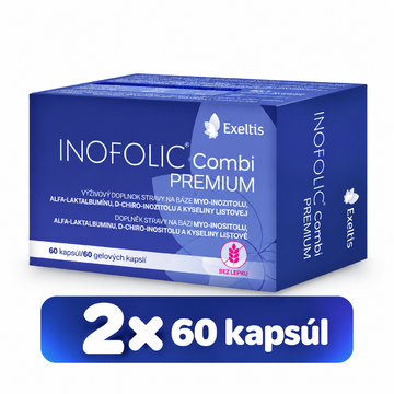 Exeltis inofolic combi premium 60gel.cps výhodné dvojbalenie /2mes - inofolic combi 2x60