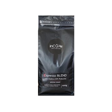 Incuple espresso blend 80%arabica 20%robusta čerstvo pražená zrnková káva 1000g - blend8020