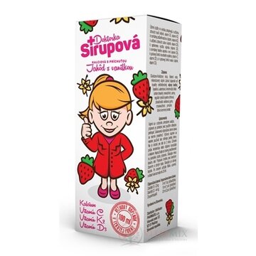 Doktorka Sirupová kalciový sirup s príchuťou Jahôd s vanilkou 1x100 ml obrázok