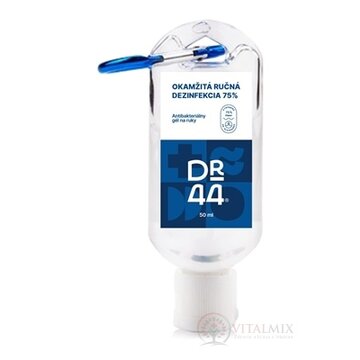 DR.44 OKAMŽITÁ RUČNÁ DEZINFEKCIA S KARABÍNKOU antibakteriálny gél (75% etanol) 1x50 ml obrázok