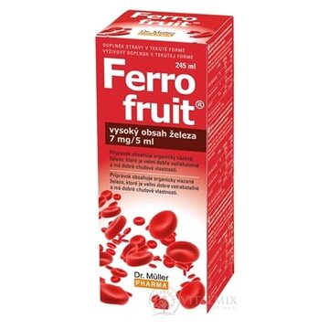Dr. Müller FERRO FRUIT Sirup s vysokým obsahom železa 1x245 ml obrázok