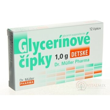 Dr. Müller Glycerínové čípky 1,0 g sup detské 1x12 ks obrázok