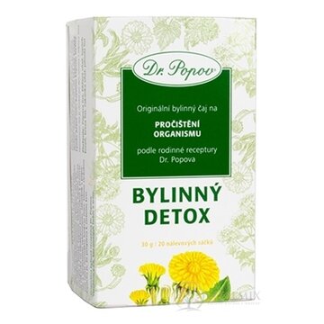 Dr. Popov Bylinný čaj BYLINNÝ DETOX nálevové vrecúška 20x1,5 g (30 g) obrázok
