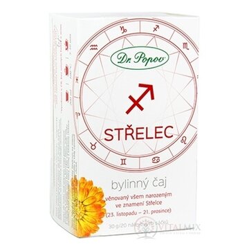 Dr. Popov Bylinný čaj STRELEC nálevové vrecúška 20x1,5 g (30 g) obrázok
