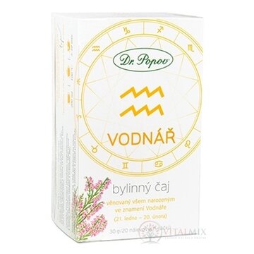 Dr. Popov Bylinný čaj VODNÁR nálevové vrecúška 20x1,5 g (30 g) obrázok