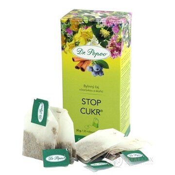 DR. POPOV ČAJ STOP CUKOR nálevové vrecúška 20x1,5 g (30 g) obrázok