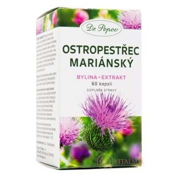Dr. Popov PESTREC MARIÁNSKY cps (bylina - extrakt) 1x60 ks obrázok