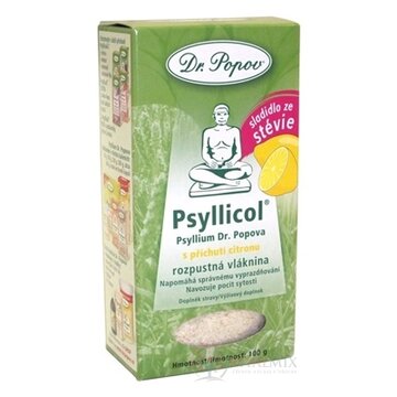 DR. POPOV PSYLLICOL CITRON rozpustná vláknina 1x100 g obrázok