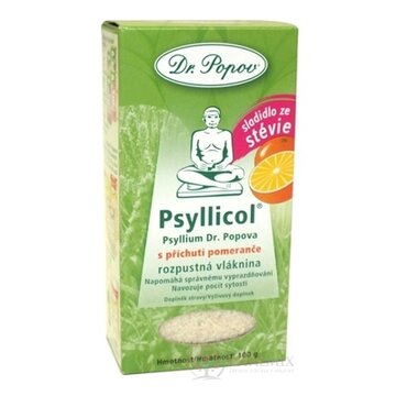 DR. POPOV PSYLLICOL POMARANČ rozpustná vláknina 1x100 g obrázok