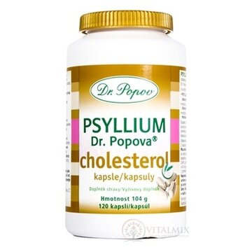 Dr. Popov PSYLLIUM cholesterol cps 1x120 ks obrázok