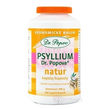 DR. POPOV PSYLLIUM NATUR cps 1x240 ks obrázok
