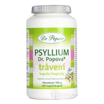 Dr. Popov PSYLLIUM trávenie cps 1x120 ks obrázok