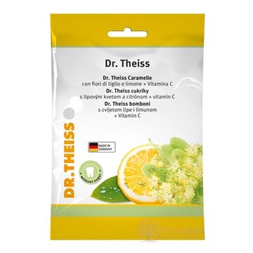 Dr.Theiss Cukríky s lipovým kvetom a citrónom a vitamín C, 1x75 g obrázok
