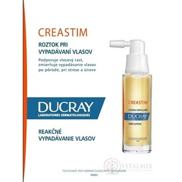 DUCRAY CREASTIM LOTION ANTICHUTE roztok pri vypadávaní vlasov - reakčné vypadávanie 2x30 ml obrázok