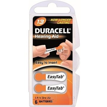 DURACELL HA 13 EASYTAB 1.4V batérie do načúvacích prístrojov 1x6 ks obrázok
