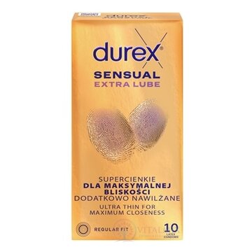 DUREX Sensual Extra Lube kondóm 1x10 ks obrázok