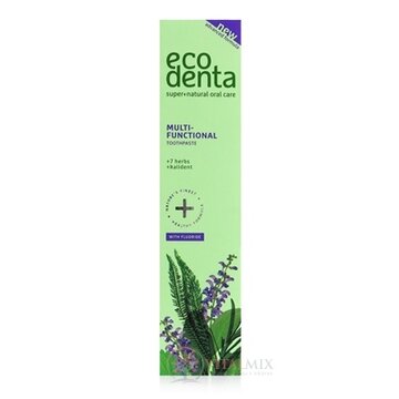 EcoDenta MULTI-FUNKCIONAL multifunkčná zubná pasta s extraktom zo 7 rastlín 1x100 ml obrázok