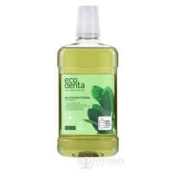 EcoDenta MULTIFUNCTIONAL mouthwash ústna voda (s extraktom zo Šalvie, Aloe Vera a mätovým olejom) 1x500 ml obrázok